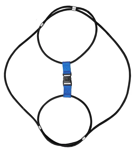 Miniatura 5 de ENCASED Bloqueo de cubo de basura extra grande para animales/mapaches, cuerda elástica resistente extra grande para exteriores
