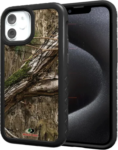 Miniatura 95 de cellhelmet Mossy Oak Agua Yellowfin Funda de doble capa en gris diseñada para iPhone 13 Mini a prueba de golpes y caídas, duradera, como se ve