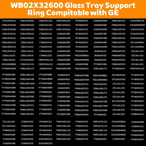 Miniatura 6 de WB02X32600 WB06X10651 Reemplazo del conjunto de anillo giratorio de microondas, con GE JT3800SH8SS ZSB9131N1SS ZSC1001KSS01 ZSB9131N2SS, reemplaza