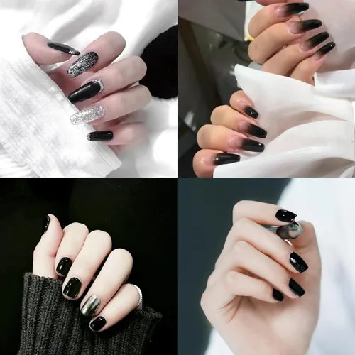 Miniatura 3 de Polvos holográficos de espejo para uñas, efecto dorado cromado, lentejuelas de polvo metálico puro, gel UV, pigmento de polvo cromado negro