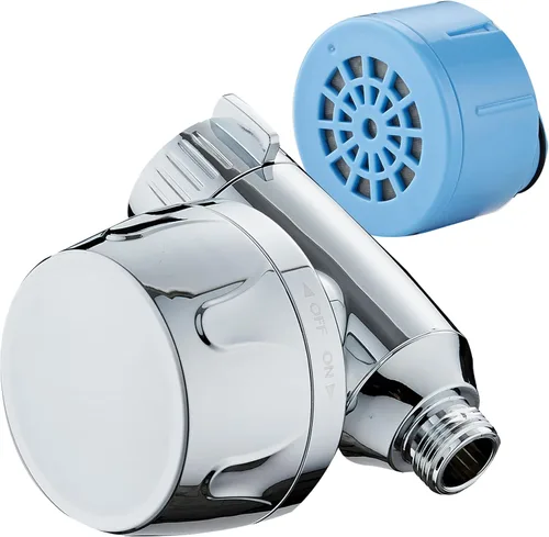 AquaCare Skin & Hair - El único filtro de agua universal del mundo para todos los tipos de cabezales de ducha con modos de filtración de Cromo