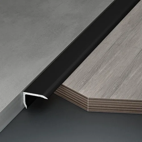Tira de umbral de puerta en forma de L Tira de transición de piso a baldosa Tira de transición de aleación de aluminio Accesorio de piso de borde