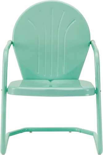 Miniatura 2 de Crosley Furniture CO1001A-AQ Griffith - Silla retro de exterior, de metal