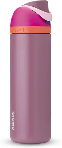 Miniatura 13 de Owala FreeSip - Botella de agua aislada de acero inoxidable con popote, botella de agua deportiva sin BPA, ideal para viajes, 32 onzas, verde putting