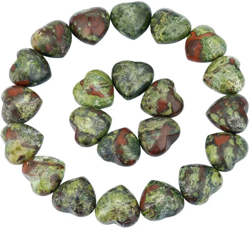 Miniatura 13 de Rockcloud Cristal curativo de cuarzo rosa de 0.5 pulgadas, piedra de preocupación tallada para chakras, reiki, equilibrio (paquete de 10)