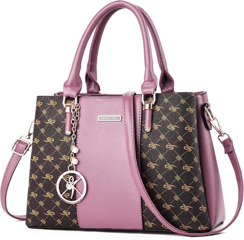 Miniatura 32 de KURGOOL Bolsos y bolsos de mano para mujer, bolso de hombro con asa superior, bolsa de mensajero para mujer
