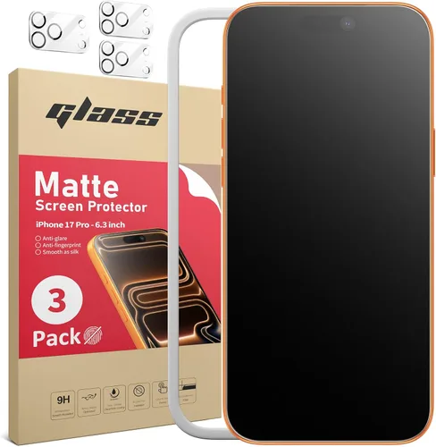 Miniatura 10 de Ambison Paquete de 2 Protectores de Pantalla Mate para iPhone 17 Pro Max de 6.9 pulgadas 2025, Antirreflejos y Antihuellas Dactilares, Sin Burbujas