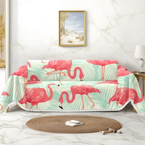 Miniatura 12 de Funda de sofá con estampado floral, fundas de sofá para sillón, funda resistente a las manchas, protector universal de muebles