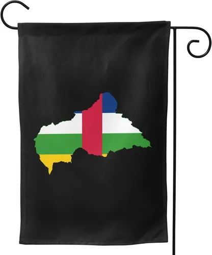 Miniatura 4 de Flag Map of the Central African Republic Garden Flag 12.5"x18" Inch Double Sided Garden Flags Home Lawn Outdoor Decor Flags Party Banner Welcome Flag
