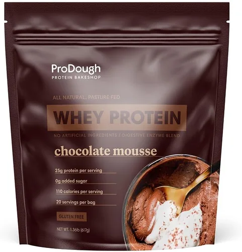 Miniatura 10 de ProDough Proteína en polvo de aislado de suero hidrolizado gourmet para mezcla de batidos - Mezcla de enzimas de fácil digestión, 25 g de proteína