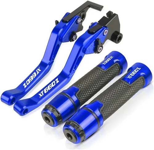 Miniatura 12 de DOUKI for Yam&ha XT660Z XT660 Z X R 2004-2017 2016 2015 2014 Motorcycle Handlebar Adjustable Brake Clutch Levers Grips Handle Lever (Color : Black)