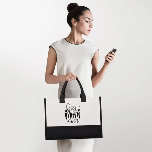 Miniatura 6 de Lamyba Bolsa de mano para novia con bolsa de maquillaje, regalos para compromisodespedida de solterafiesta de boda en blanco y negro