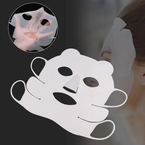 Miniatura 8 de ZJchao Hoja de silicona, cubierta de silicona facial reutilizable de silicona facial panda gancho para las orejas cubiertas hidratantes