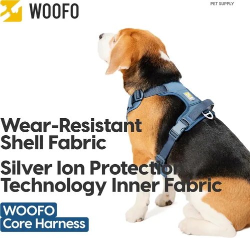 Miniatura 4 de Arnés Core para perro con asa y bolsillo, tela interior de iones plateados, tela exterior resistente al desgaste, acolchado reflectante y suave