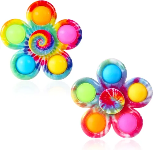 Miniatura 6 de Gigilli - Juguetes para ansiedad giratorios con burbujas simples, juguete sensorial de presionar burbujas para alivio del estrés, TDAH y ansiedad