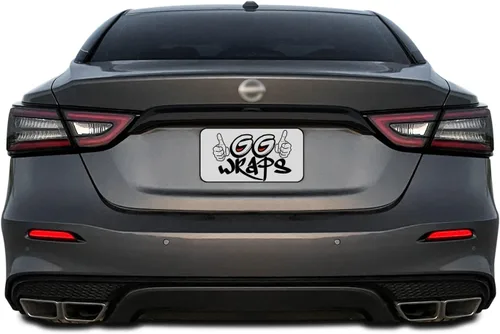Miniatura 3 de SlickMod Superposición de Vinilo Negro Mate para Eliminación de Cromado para Nissan Maxima 2016-2022 Moldura Trasera del Maletero (Negro Brillante)