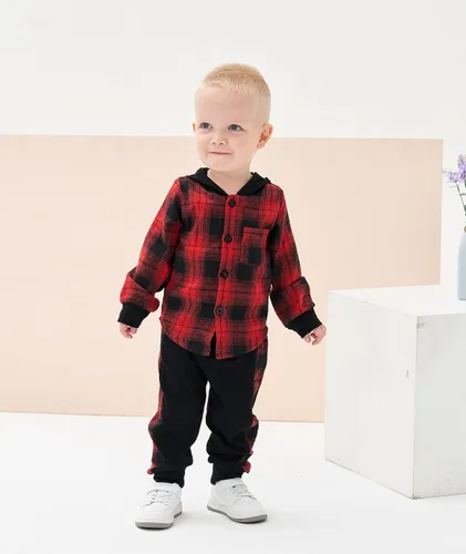 Miniatura 16 de Conjunto de ropa para bebés y niños pequeños, camisa con capucha y pantalones deportivos para otoño e invierno