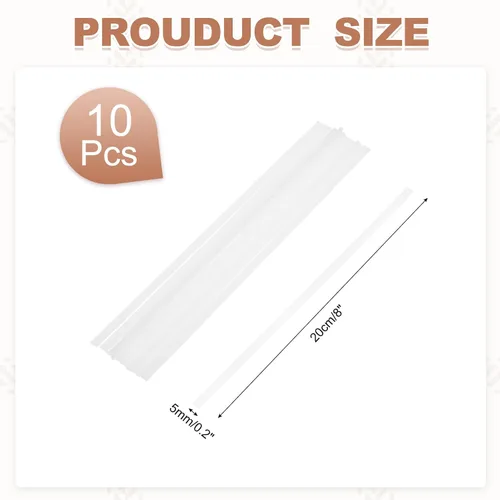 Miniatura 2 de MECCANIXITY Varillas de soldadura de plástico de 8 pulgadas, varillas redondas de doble hebra, varillas de soldadura ABS para soldador de plástico