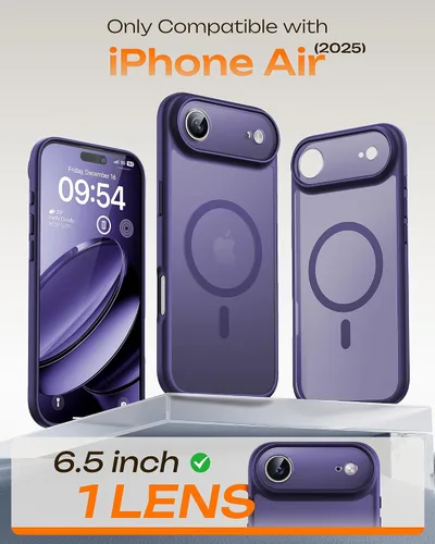 Miniatura 776 de TOCOL Funda para iPhone 11, compatible con Magsafe, protección completa de cámara, imanes integrados, protección contra caídas, funda translúcida