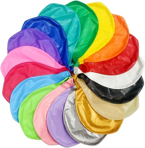 Miniatura 15 de 200 globos negros y dorados de 5 pulgadas, cromados, metálicos, dorados, negros, de látex, gruesos, pequeños para bodas, cumpleaños, graduaciones