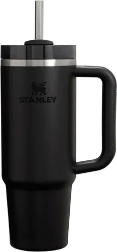 Miniatura 156 de Stanley Quencher H2.0 - Vaso de acero inoxidable con asa, pajilla y tapa FlowState giratoria de 3 posiciones; aislamiento térmico, sin BPA; apto