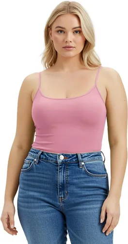 Miniatura 28 de Emmalise Camisola larga casual básica para mujer, con tirantes ajustables, top en capas