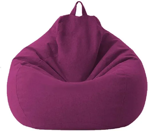 Miniatura 8 de Funda para silla de puf para niños y adultos, funda resistente con cremallera, puf de saco, puf de almacenamiento con cremallera (sin relleno)