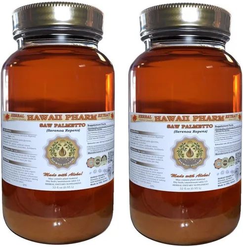 Miniatura 7 de Hawaii Pharm Extracto líquido de Saw Palmetto, grado profesional, tintura de palma enana americana hecha a mano en lotes pequeños (Serenoa Repens)