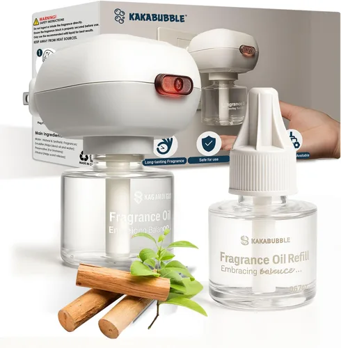 Miniatura 9 de Kit de iniciación de difusor de aceite esencial enchufable al aire libre, paquete de 2 – frescura de 30 días, seguro para mascotas y niños, ideal