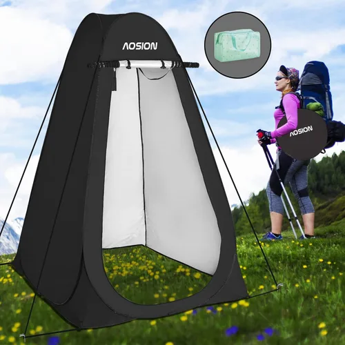 Miniatura 9 de Pop Up Privacy Shower Tent, Portable Changing Dressing Room with Carry Bag, Waterproof Sun Shelter for Camping, Beach, Hiking & Outdoor Activities.