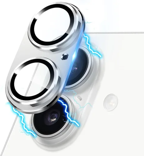 Miniatura 30 de Protector de lente de cámara compatible con iPhone 15 y 15 Plus, protector de pantalla de vidrio templado antiarañazos, a prueba de golpes, funda