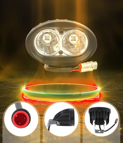 Miniatura 7 de E-Bike LED Headlight for Rad Power Bikes Mini Rover Expand Runner, High Output E-Bike LED Lights Head Light with Mounting Bracket and E-Bike Plug