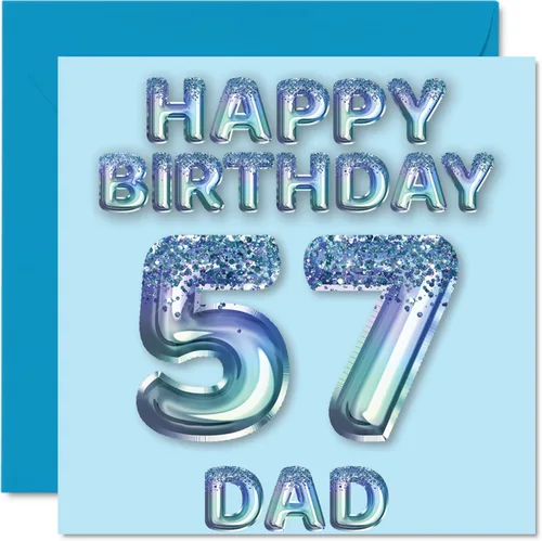 Miniatura 252 de Stuff4 Tarjeta de primer cumpleaños para niños, globo de fiesta con purpurina azul, tarjetas de feliz cumpleaños para niño de 1 año, nieto, hijo, 57
