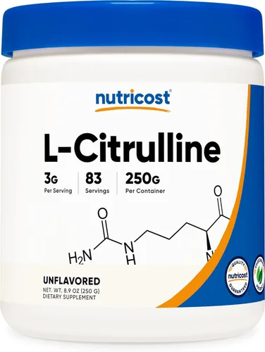 Nutricost L-citrulina pura (base) en polvo 8.82 oz
