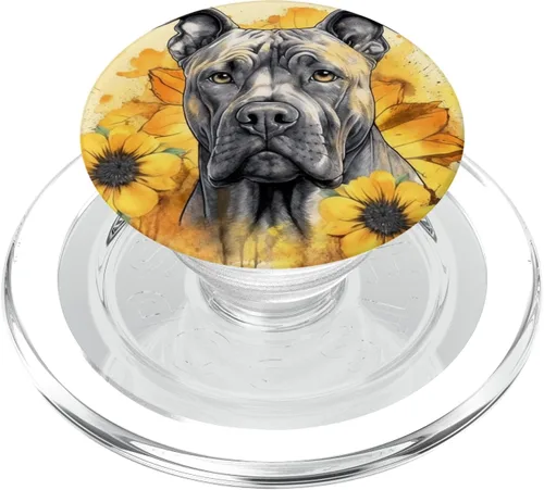 Miniatura 8 de Presa Canario PopSockets PopSockets Estándar PopGrip Acuarela Perro Girasol
