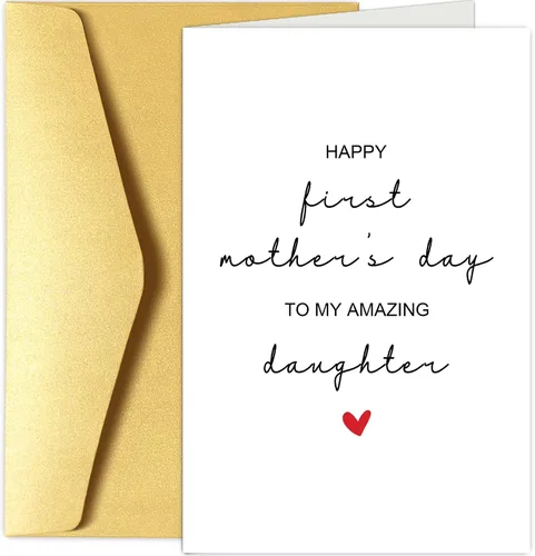 Miniatura 8 de Chenive Tarjeta del día de la madre de la abuela, tarjeta feliz del día de la madre de hija hijo, increíble mamá y tarjeta de abuela de patada