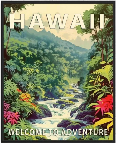 Miniatura 8 de Póster artístico de Alaska, decoración artística de paisaje retro de Estados Unidos, pintura de montaña y paisaje de aventura para dormitorio, sala