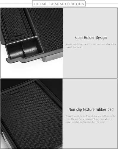 Miniatura 5 de auovo Organizador de consola central para Subaru Crosstrek e Impreza 2018 2019 2020 2021 2022 2023 Accesorios interiores Bandeja de almacenamiento