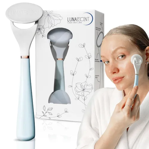 Serum Applicator for Face, Applicator Only Sky Blue Reusable Skincare Tool for Serums, Oils, Sunscreen, Makeup, Creams and Medicated Ointments,