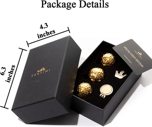 Miniatura 6 de 24K PT. Gold Luxurious Golf Gifts Set Golfer Unique Golf Accessories for Men and Women Golden Gift for Display or Ceremonial Use – Hole-in-One
