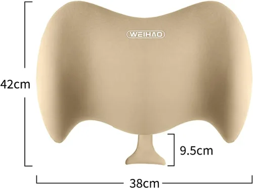 Miniatura 2 de Almohada de apoyo lumbar, almohada lumbar de espuma viscoelástica para aliviar el dolor de espalda, almohada lumbar ergonómica aerodinámica