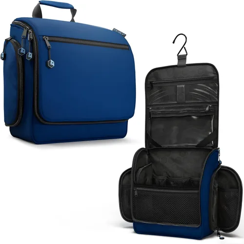 Miniatura 23 de VENTURE 4TH Neceser de viaje colgante para mujeres y hombres - Organizador grande de artículos de tocador con 18 compartimentos, bolsa extraíble