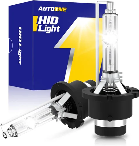 Miniatura 12 de AUTOONE 2024 Bombilla de faro delantero D1S D1R HID mejorada, 300% más luminosidad, 6000K blanco frío 66144 66140 85140 85415 Bombillas Xenon HID