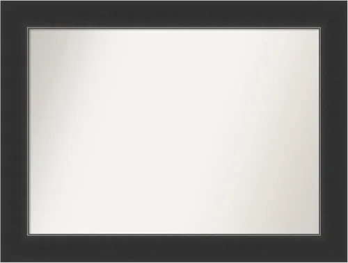 Miniatura 314 de Amanti Art Espejo personalizado, espejo de baño negro Astor, espejo de pared o espejo de tocador de baño sobre el fregadero (25 x 25 pulgadas)