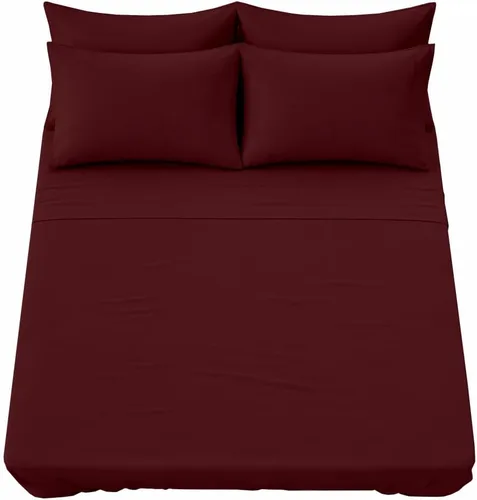 Miniatura 14 de Shreem Linen Juego de sábanas tamaño individual de 6 piezas, sábanas 100% algodón egipcio, ropa de cama de lujo de hotel, bolsillo profundo de 18