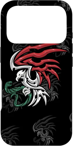 Miniatura 29 de iPhone 13 Bandera de México - Funda estilo tribal del escudo de armas mexicano