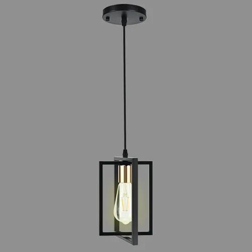 Luces colgantes negras para isla de cocina, lámpara colgante industrial con pantallas de metal duraderas, 1 paquete de iluminación de isla de cocina