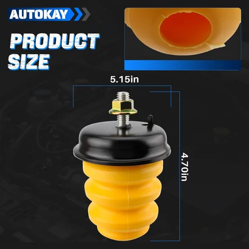 Miniatura 4 de AUTOKAY 523-049/15712438 Parachoques trasero de hoja de resorte del bastidor para Chevrolet Silverado 1500 HD Pickup Truck para GMC Sierra 1500 - 2