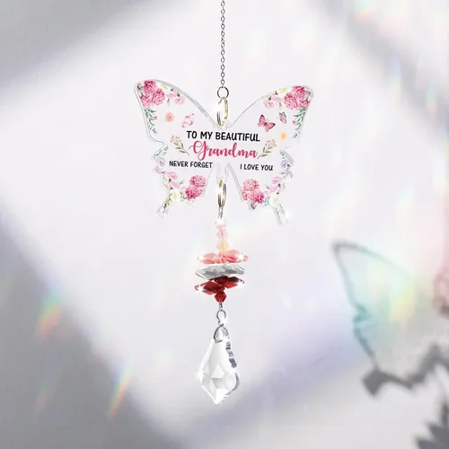 Miniatura 8 de Funnli Regalos para abuela, regalos de cumpleaños para abuela, atrapasoles de cristal, Navidad, cumpleaños, día de la madre, Acción de Gracias, día