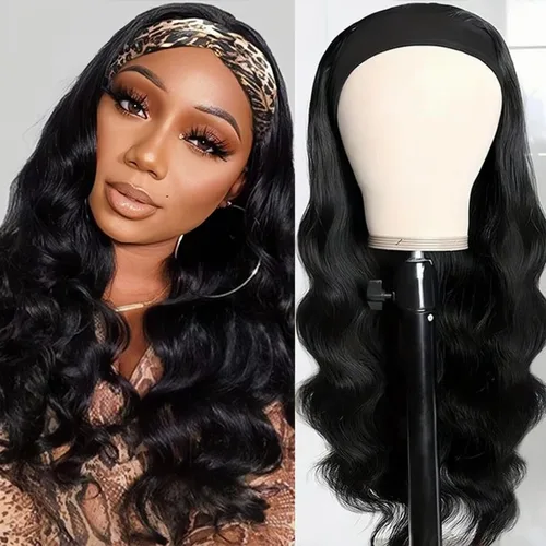 Miniatura 7 de SENSAIRUITE Peluca Rizada Ombré con Reflejos Rubio Miel Peluca con Diadema Cabello Humano 12 Pulgadas Onda Profunda Densidad 180% Pelucas